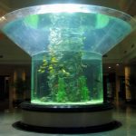 pmma стаклен аквариум полуцилиндер перспекс јасен риба резервоарот